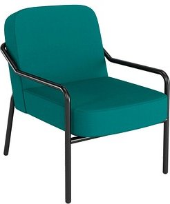 medso powered by PAPERFLOW Sessel MEDSO M Rund blau schwarz Kunststoff, 1 St.