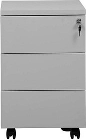 Thumbnail - Gürkan Rollcontainer lichtgrau 3 Auszüge 40,0 x 60,0 x 62,0 cm