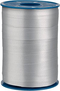 PRÄSENT Geschenkband AMERICA matt silber 10,0 mm x 250,0 m