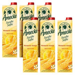 Amecke Sanfte Säfte Mandarine Orange Fruchtsaftkonzentrat 6x 1,0 l