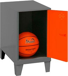 Simonrack Spind SIMONLOCKER DISM anthrazit, orange 8425437119903, 1 Schließfach 30,0 x 50,0 x 57,5 cm