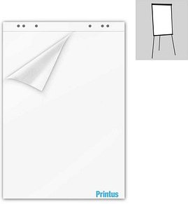 Printus Flipchart-Papier blanko 67,5 x 98,0 cm, 20 Blatt, 5 Blöcke