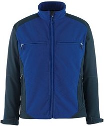 Thumbnail - MASCOT® Herren Softshelljacke DRESDEN kornblau, schwarz Größe 2XL