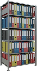 Thumbnail - SCHULTE Schwerlastregal MULTIplus 150 17743 silber 100,0 x 60,0 x 200,0 cm