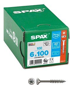 Thumbnail - SPAX® Universalschrauben T30 Senkkopf Edelstahl A2 0197000601003 6 mm x 100 mm, 100 St.