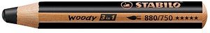 STABILO woody 3 in 1 Buntstift schwarz, 1 St.