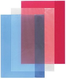 3 herlitz Heftumschläge farbsortiert Kunststoff DIN A4