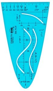 KUM Parabelschablone blau