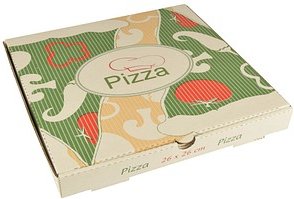 PAPSTAR Pizzakartons pure 26,0 x 3,0 cm, 100 St.