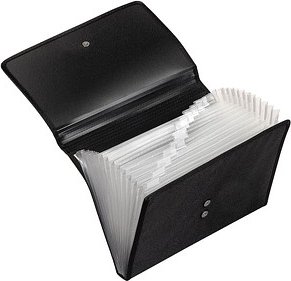 VELOFLEX Fächermappe 12 Fächer schwarz, 1 St.