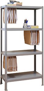 Thumbnail - Simonrack Schwerlastregal FILECLICK PLUS 4 8435104939413 grau 100,0 x 36,0 x 160,0 cm