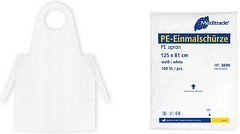 Thumbnail - Meditrade® unisex Überwurfschürze weiß Einheitsgröße 100 St.