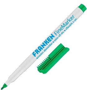 Thumbnail - FRANKEN Whiteboard- und Flipchart-Marker grün 1,0 - 2,0 mm, 1 St.
