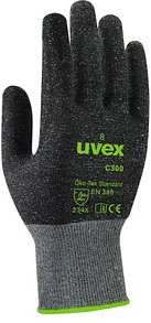 Thumbnail - uvex unisex Schnittschutzhandschuhe C300 dry anthrazit Größe 8, 1 Paar