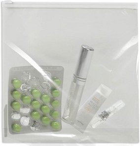 Topmatic® Gleitverschlussbeutel mit Bodenfalte transparent/weiß 70 my, 1 St.