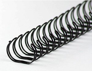 100 LMG Drahtbinderücken schwarz für 80 Blatt
