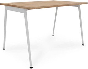 Quadrifoglio X3 Schreibtisch ulme rechteckig, 4-Fuß-Gestell weiß 120,0 x 80,0 cm