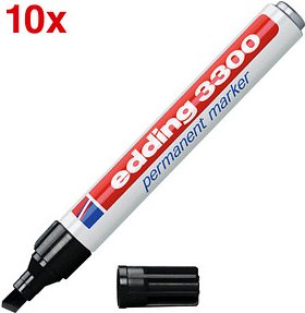 edding 3300 Permanentmarker schwarz 1,0 - 5,0 mm, 10 St.
