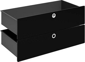 viasit System4 Schubladen schwarz 75,0 x 37,5 x 37,5 cm