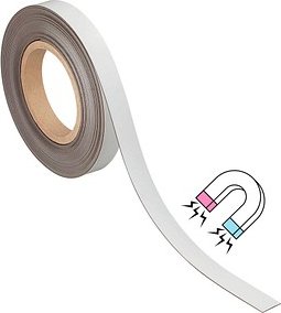 MAUL Magnetband weiß 2,0 cm x 10,0 m, 1 Rolle