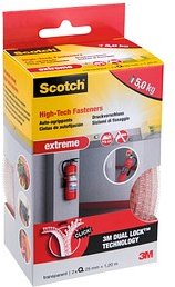 Scotch Klettband Extreme Fastener weiß, 1 Rolle