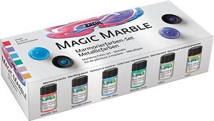 KREUL Magic Marble Marmorierfarben farbsortiert 6 x 20,0 ml, 6 St.