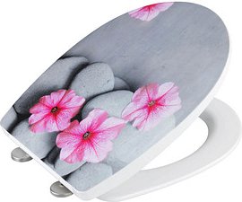 Thumbnail - WENKO WC-Sitz mit Absenkautomatik Pretty grau, rosa