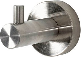 HAKU Möbel Garderobenhaken mit 1 Haken silber, 1 St.