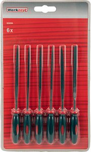 Werkzeyt Feilen-Set Rundfeile, Flachrundfeile und Flachstumpffeile