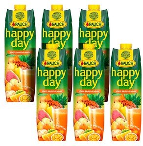 happy day Fruchtsaftkonzentrat Multivitamin 6x 1,0 l