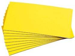 300 EICHNER Magnetschilder gelb 4,0 x 7,5 cm