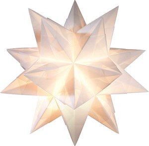 folia Faltblätter Bascetta-Stern midi weiß 32 Blatt