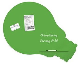 rocada Whiteboard Skinshape 115,0 x 150,0 cm grün Stahl