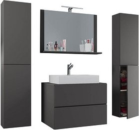 VCM my bath Badmöbel-Set Lendas XL 915217 anthrazit 147,0 x 52,0 x 150,0 cm