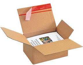 ColomPac® Versandkartons Blitzbodenkartons 21,8 x 16,3 x 11,9 cm, 10 St.