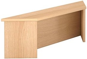 HAMMERBACHER Thekenaufsatz WB90 gerade, eiche 113,2 x 32,0 x 35,0 cm