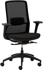 Thumbnail - Mayer Bürostuhl, 2481 Stoff schwarz, Gestell schwarz