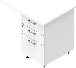 Quadrifoglio Standcontainer weiß 3 Auszüge 80,0 x 60,0 x 75,0 cm