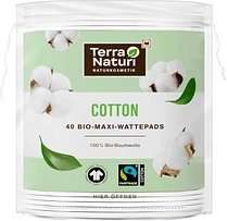 Terra Naturi Wattepads Maxi 1-lagig weiß, 40 St.