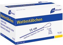 Meditrade® Wattestäbchen braun, 200 St.