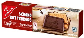 GUT&GÜNSTIG Schoko-Butterkeks Zartbitter Kekse 125,0 g