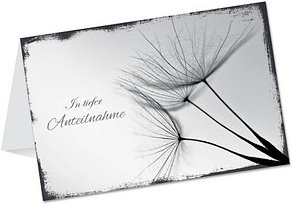 LUMA Trauerkarte Löwenzahn DIN B6, 1 St.