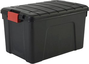 Thumbnail - IRIS Ohyama Multi Aufbewahrungsbox 60,0 l schwarz, rot 39,5 x 59,0 x 35,5 cm