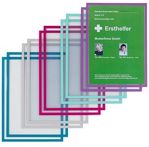 Thumbnail - FRANKEN Magnetrahmen ECO farbsortiert A4, 10 St.