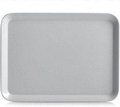 Zeller Tablett grau rechteckig 18,0 x 24,0 cm