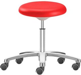 bimos Arbeitshocker Labster 9107-6903-521 rot Kunstleder