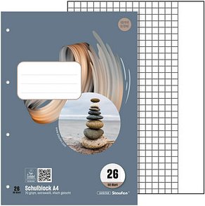 Staufen® Schulblock Style Lin26 DIN A4 kariert