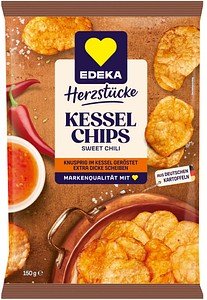 EDEKA Herzstücke Kessel Sweet Chili Chips 150,0 g
