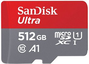 SanDisk Speicherkarte microSDXC Ultra, 512 GB, 1 St.
