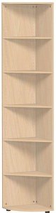 geramöbel Eckregal Flex buche 40,0 x 40,0 x 216,0 cm, 1 St.